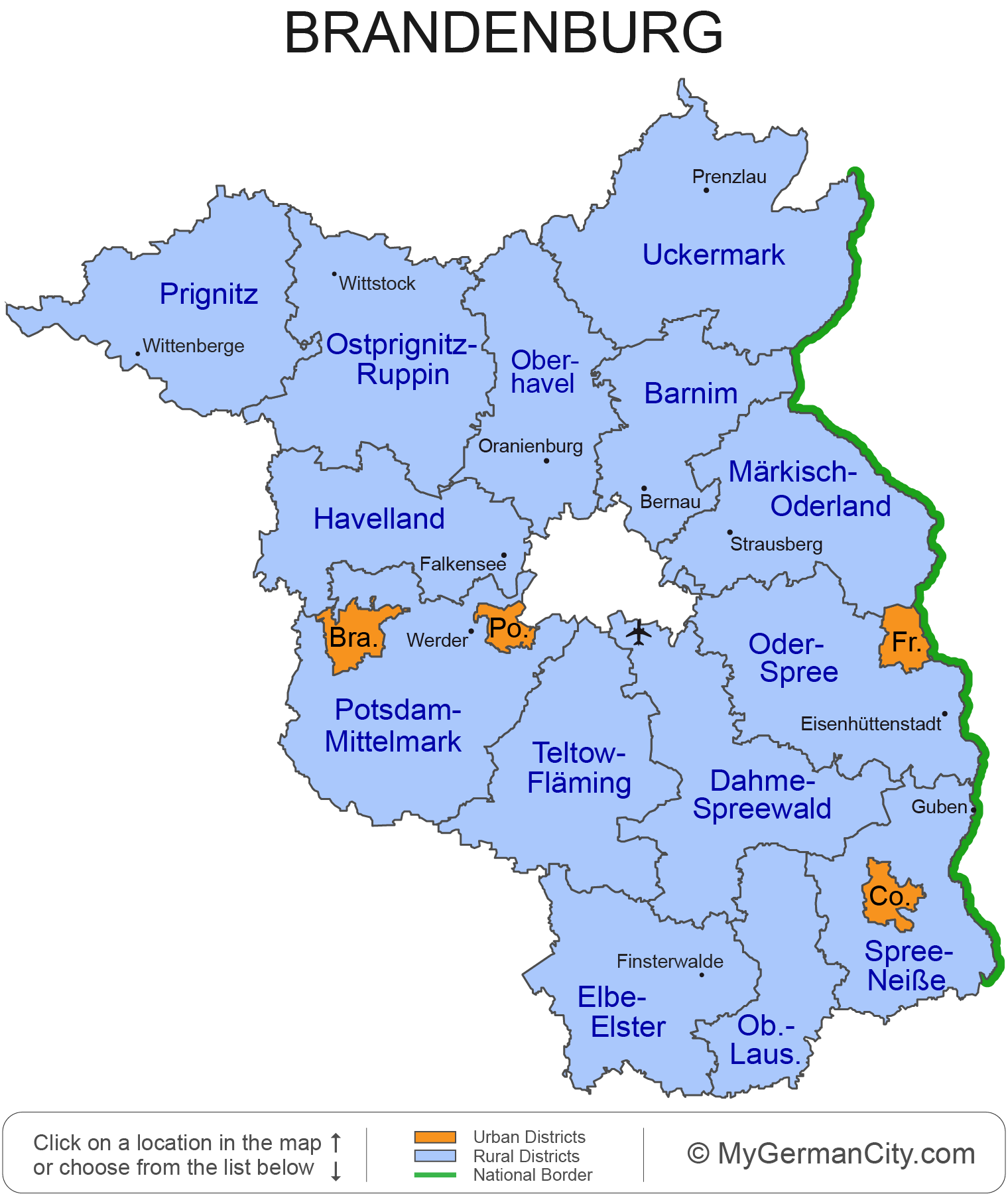 Brandenburg Map