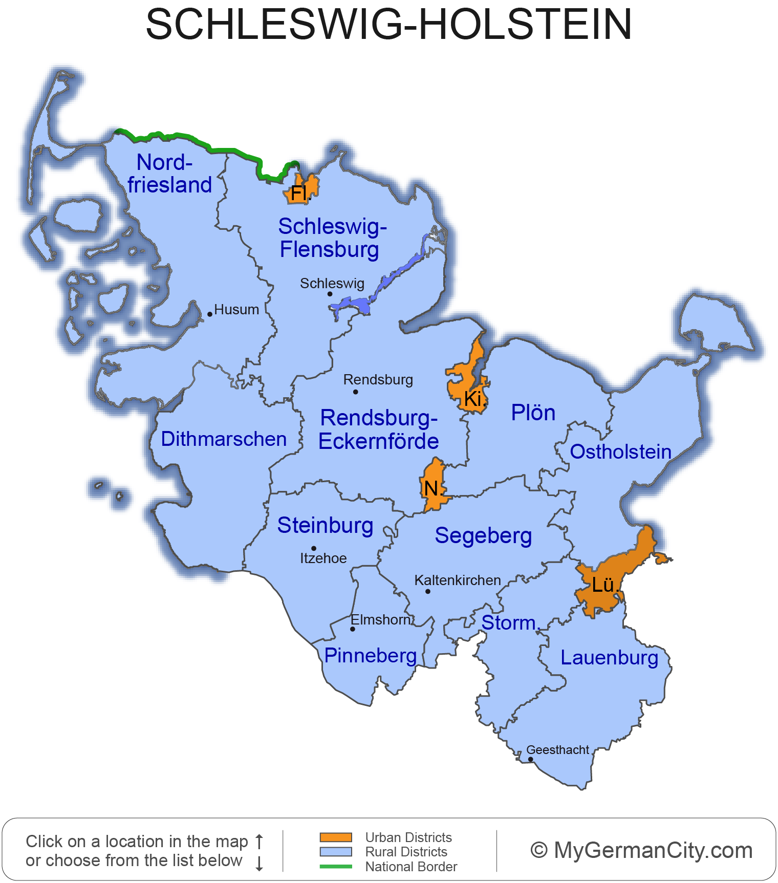 Schleswig-Holstein Map